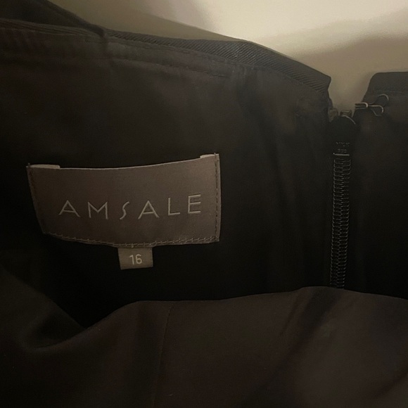 Amsale Black Strapless Gown - Picture 2 of 5